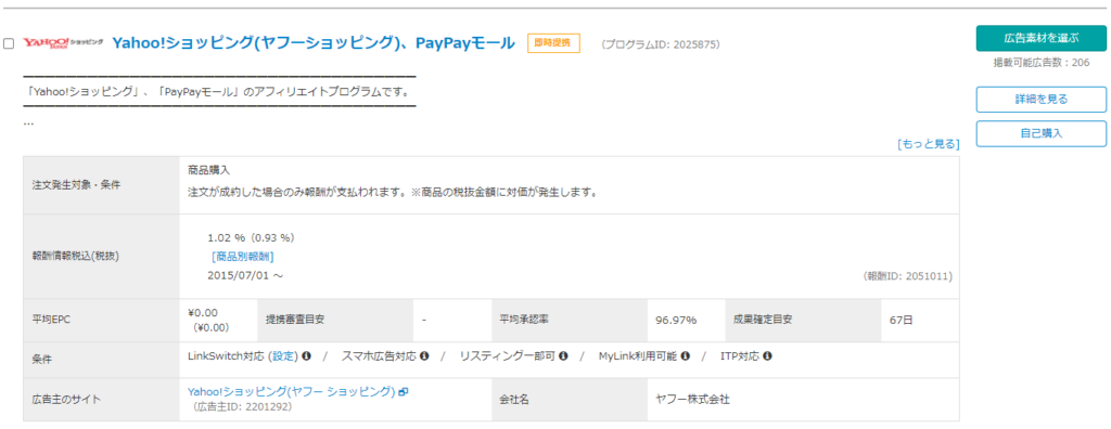 バリューコマースの広告の貼り方3